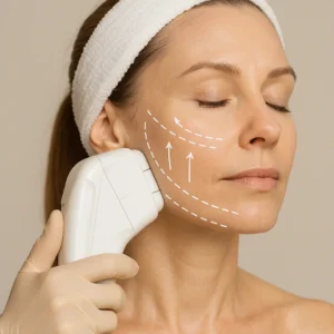 Woman having HI-FU to reduce wrinkles call LA LIPO Portsmouth Now!