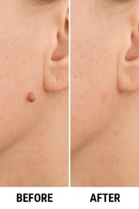 Skin tags removal Portsmouth before and after
