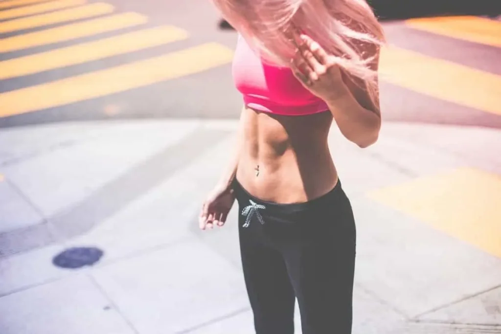 Woman with toned stomach after LA-EMS Body Sculpting Treatment Portsmouth