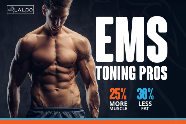 Image of man with sculpted stomach showing the fat loss and muscle gain of LA-EMS Body Sculpting Treatment Portsmouth